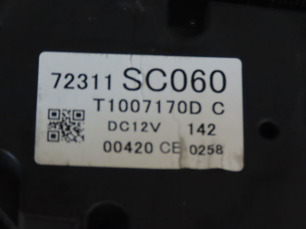 Commande de chauffage SUBARU FORESTER