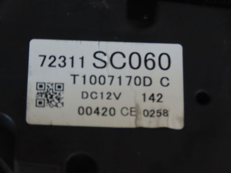 Commande de chauffage SUBARU FORESTER