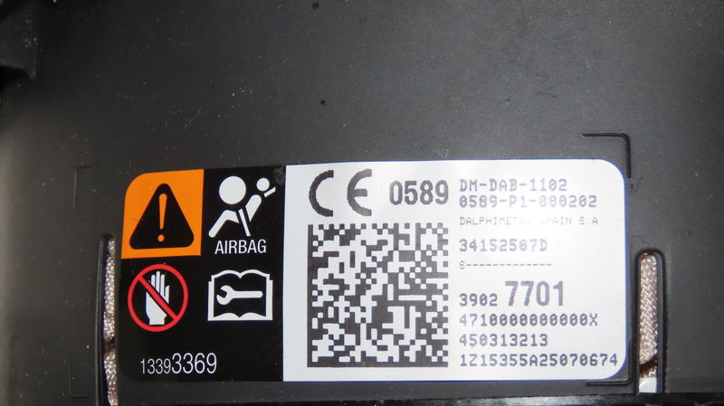 Airbag volant Opel CORSA E (X15) 1.4 (08, 68) (2014)