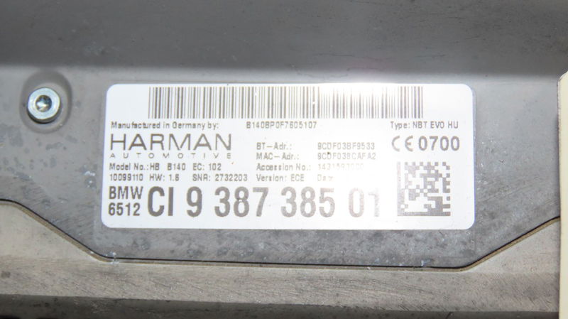 Autoradio Bmw 1 (F21) 118 d (2011)