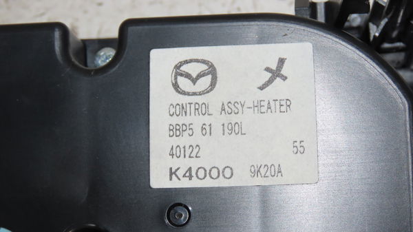 Commande de chauffage Mazda 3 (BL) 2.3 mps turbo (bl14) (2008-2014)