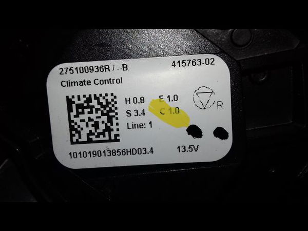 Commande de chauffage Renault CLIO V (B7_) 1.3 tce 130 (b7mf) (2019)