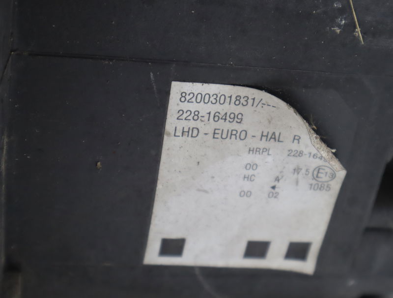 Phare droit Renault MODUS - GRAND MODUS (F-JP0_) 1.5 dci (fp0e, jp0e) (2004)