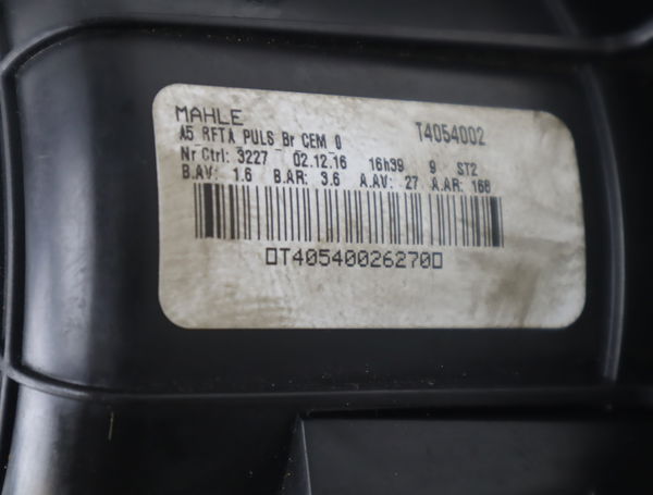 Ventilateur de chauffage Citroën C3 II (SC_) 1.2 vti 82 (2012-2016) 5 portes