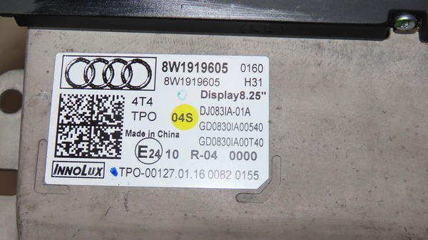 Afficheur digital Audi A4 B9 (8W2, 8WC) 2.0 tdi (2015)