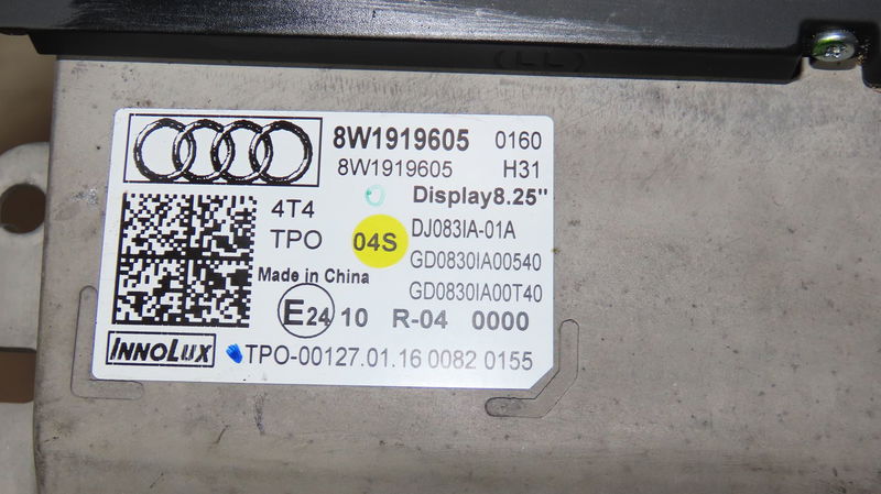 Afficheur digital Audi A4 B9 (8W2, 8WC) 2.0 tdi (2015)