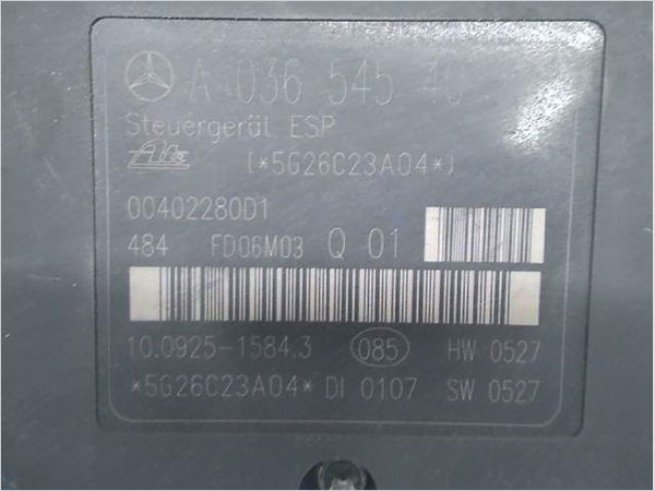 Calculateur abs Mercedes-benz CLASSE C (W203) C 200 cdi (203.007) (2003-2007)