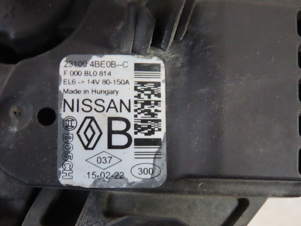Alternateur Nissan PULSAR 3-5 portes (C13) 1.2 dig-t (2014)