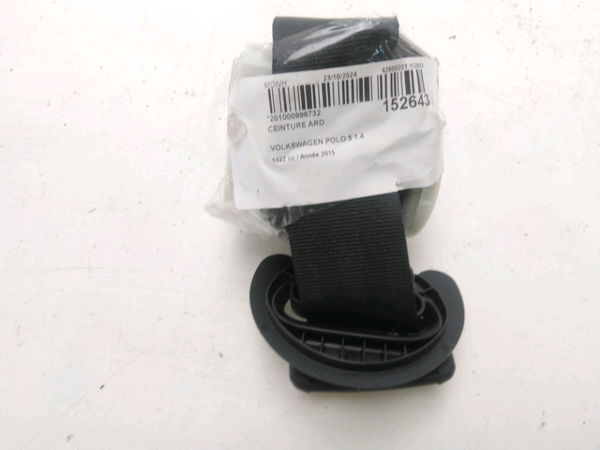 Ceinture arrière droite VOLKSWAGEN POLO 5