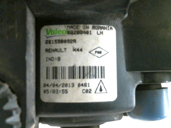 Phare longue portee avant gauche Renault TWINGO II (CN0_) 1.5 dci 75 (2010) 3 portes