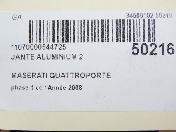 Jante aluminium 2 Maserati QUATTROPORTE V 4.2 (2004)
