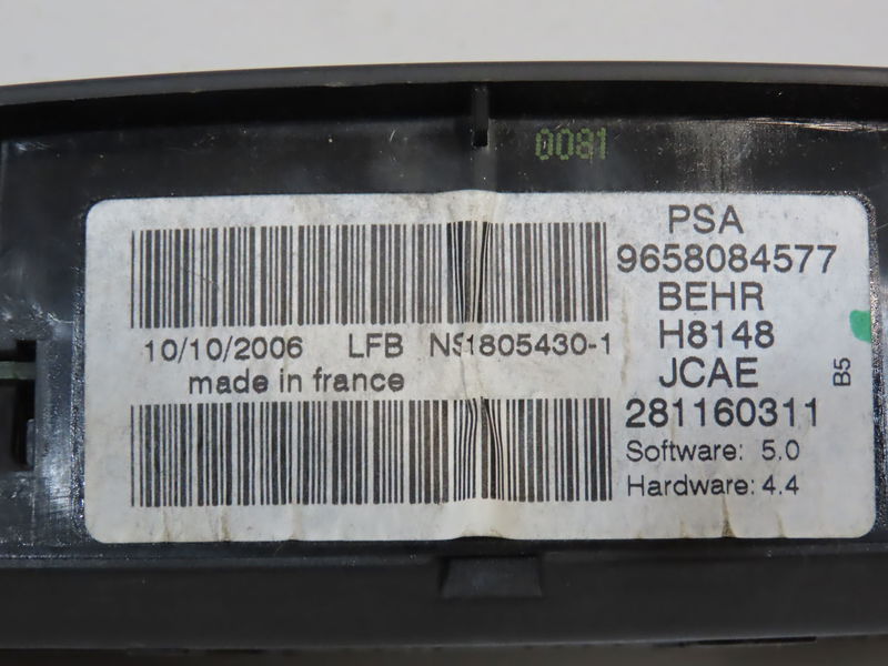 Commande de chauffage Citroën C4 I (LC_) 1.6 hdi (2004-2011)
