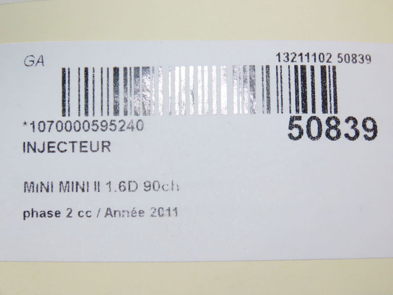 Injecteur Mini MINI (R56) One d (2010-2013)