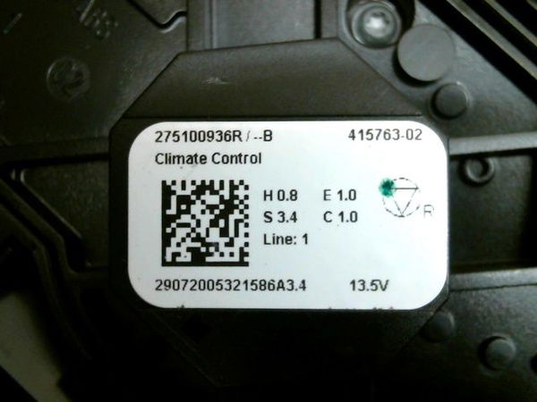 Commande de chauffage Renault CAPTUR II (HF_) Tce 130 (hfmf) (2020)