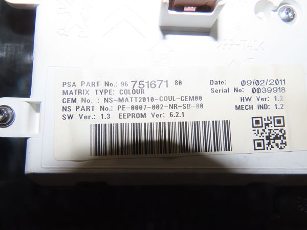 Compteur CITROEN DS4