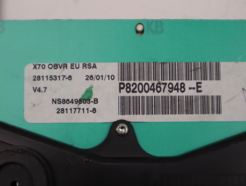 Bloc compteurs Renault MASTER II Camionnette (FD) 2.5 dci (2006-2010)