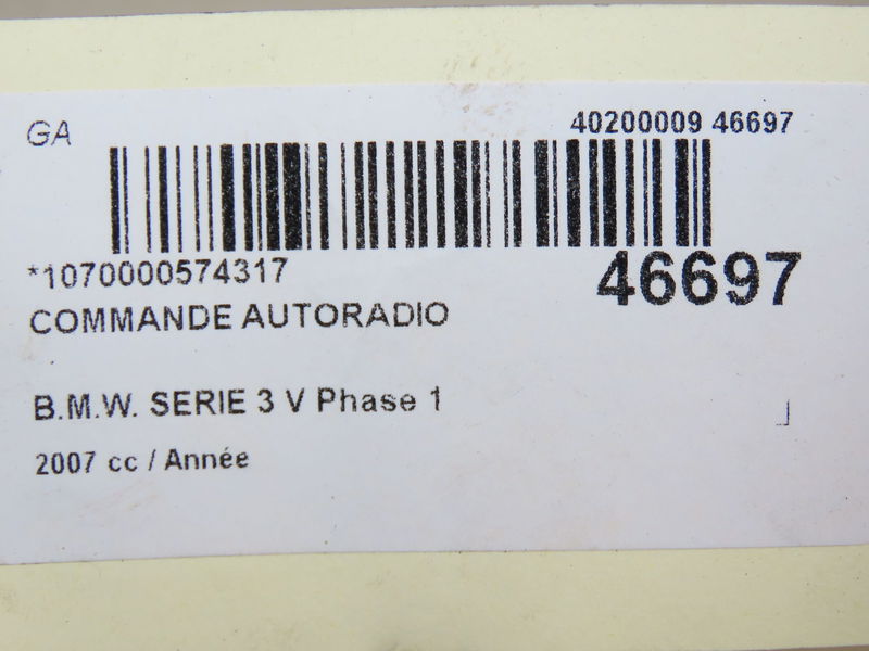 Commande autoradio Bmw 3 (E90) 335 d (2006-2011)