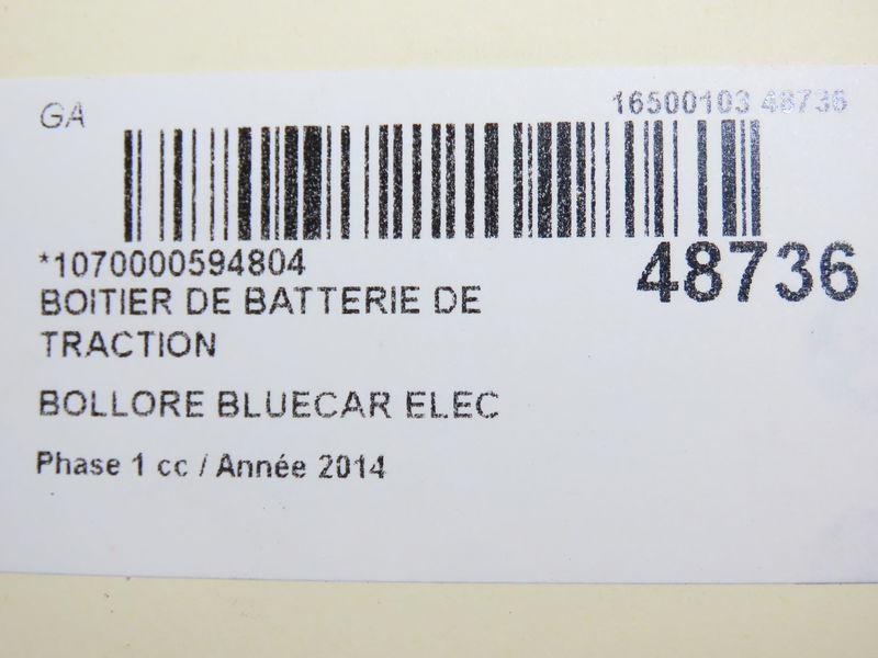 Boitier de batterie de traction BOLLORE BLUECAR  ELEC