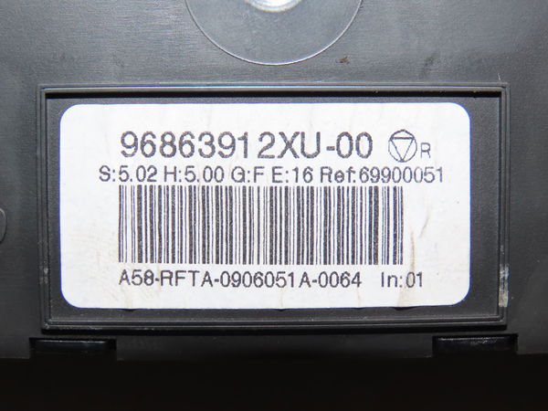 Commande de chauffage Citroën C3 PICASSO (SH_) 1.6 hdi (2009) 5 portes