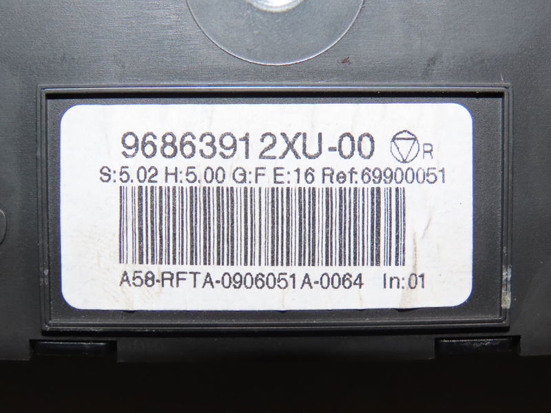 Commande de chauffage Citroën C3 PICASSO (SH_) 1.6 hdi (2009) 5 portes