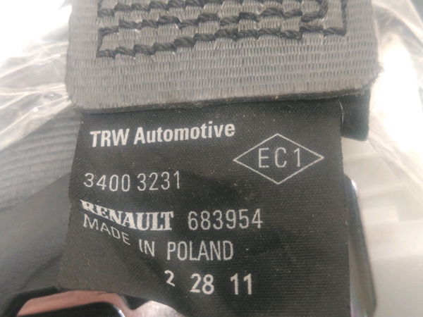 Ceinture arrière gauche Renault CLIO III Grandtour (KR0-1_) 1.5 dci (kr0g) (2007-2012)