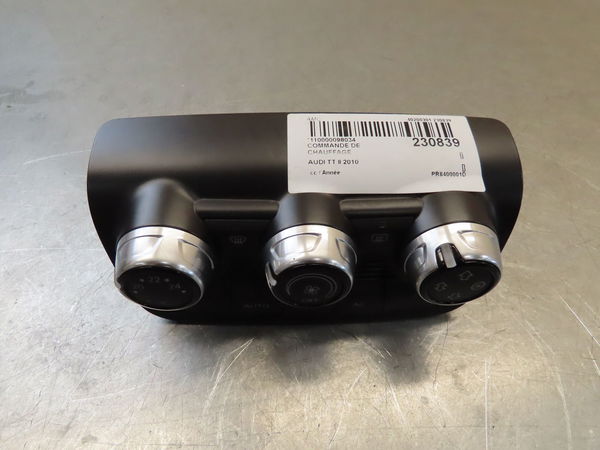 Commande de chauffage Audi TT (8J3) 2.0 tfsi quattro (2010-2014)