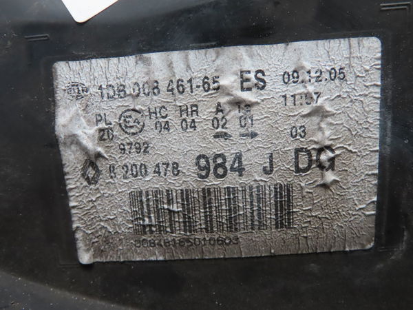 Phare gauche Renault CLIO II (BB_, CB_) 1.2 (bb0a, bb0f, bb10, bb1k, bb28, bb2d, bb2h, cb0a,... (1998-2010) 5 portes