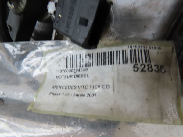 Moteur diesel Mercedes-benz VITO Camionnette (W638) 108 cdi 2.2 (638.094) (1999-2003)