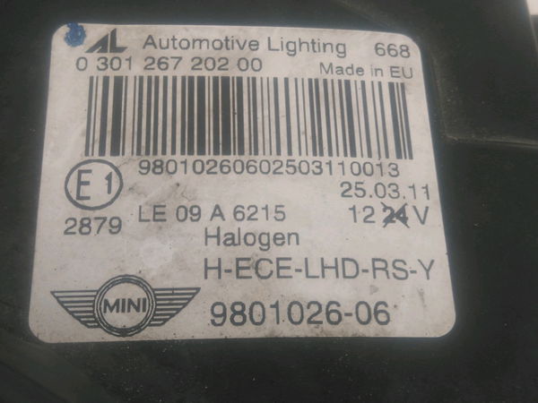Phare droit Mini MINI COUNTRYMAN (R60) Cooper d (2011-2016)