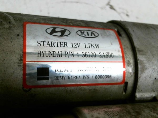 Démarreur Hyundai Ix35 (LM, EL, ELH) 1.7 crdi (2010) 5 portes