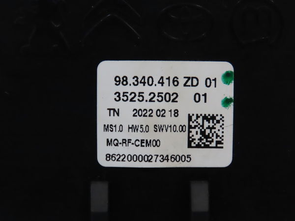 Commande de chauffage Citroën BERLINGO (ER_, EC_) 1.5 bluehdi 100 (2018)