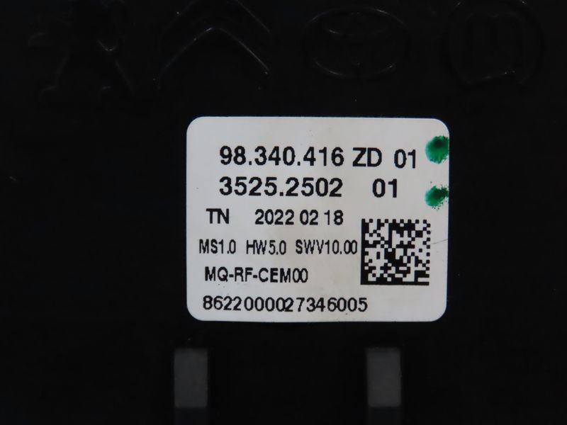 Commande de chauffage Citroën BERLINGO (ER_, EC_) 1.5 bluehdi 100 (2018)