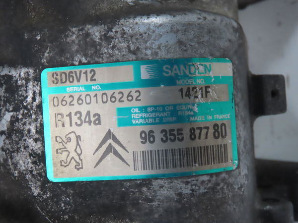 Compresseur air conditionne Peugeot 206 3-5 portes (2A-C) 2.0 s16 (1999-2007)