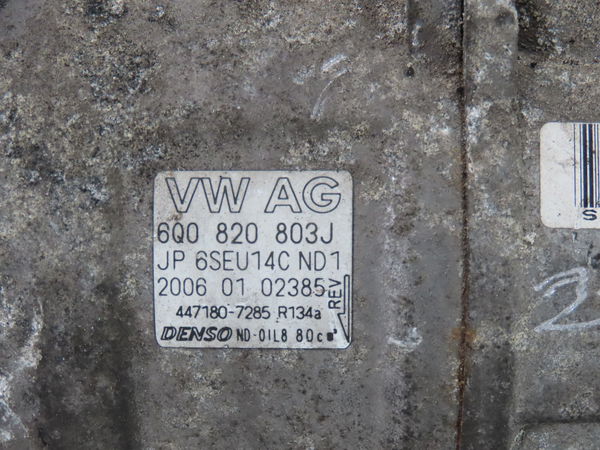 Compresseur air conditionne Volkswagen POLO (9N_, 9A_) 1.9 tdi (2001-2009) 5 portes