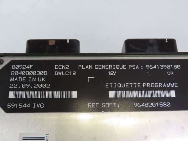 Calculateur moteur Peugeot 206 Van 1.9 d (1999-2007)