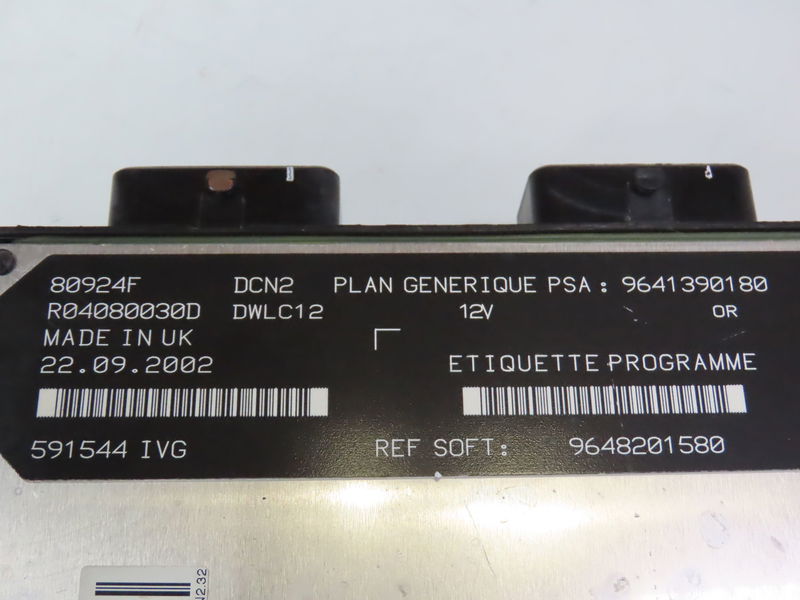 Calculateur moteur Peugeot 206 Van 1.9 d (1999-2007)