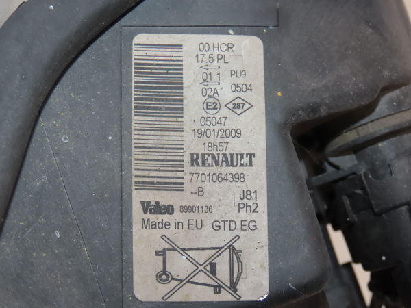 Phare gauche Renault ESPACE IV (JK0-1_) 2.2 dci (jk0h) (2002-2006)