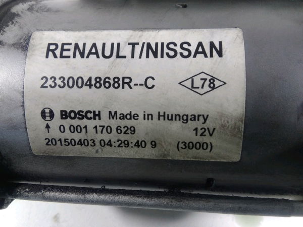 Démarreur Renault SCÉNIC III (JZ0-1_) 1.5 dci (2009) 5 portes