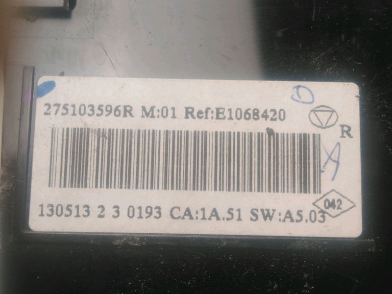 Commande de chauffage Renault MEGANE III 3-5 portes (BZ0-1_, B3_) 1.5 dci (bz09, bz0d, bz1w, bz29, bz14) (2009) 5 portes
