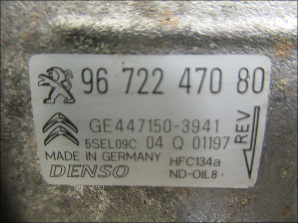 Compresseur air conditionne Peugeot 208 I (CA_, CC_) 1.2 vti 82 (2012)