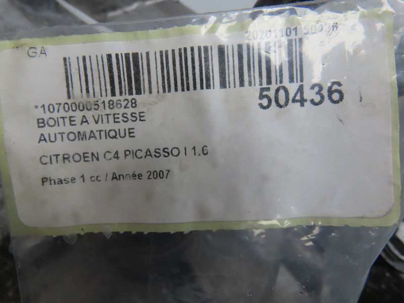 Boîte à vitesse automatique Citroën C4 PICASSO I Monospace (UD_) 1.6 hdi (2007-2013) 5 portes