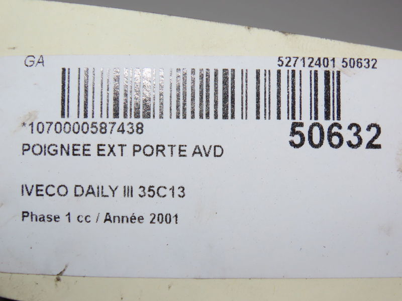 Poignee ext porte avd Iveco DAILY III Camionnette 35 s 13 v,35 c 13 v (1999-2007)