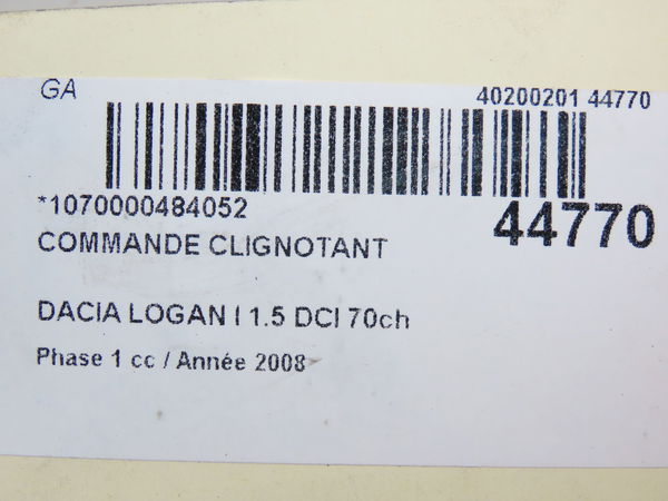 Commande clignotant Dacia LOGAN MCV (KS_) 1.5 dci (ks0k) (2007)