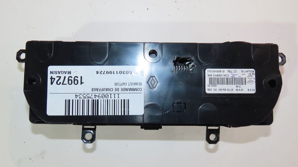 Commande de chauffage Renault CAPTUR I (J5_, H5_) 1.3 tce 150 (j5nk, j5js) (2018)