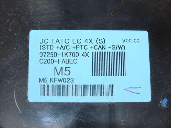 Commande de chauffage Hyundai Ix20 (JC) 1.4 (2010-2019)