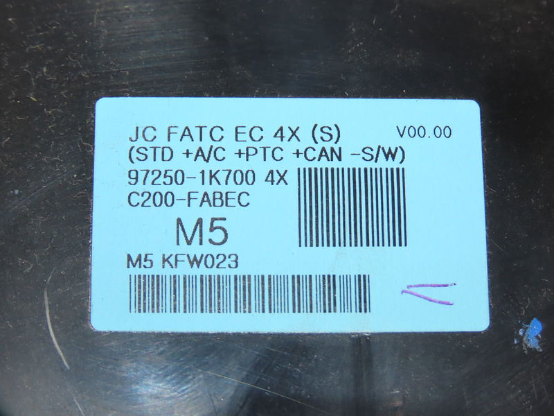 Commande de chauffage Hyundai Ix20 (JC) 1.4 (2010-2019)