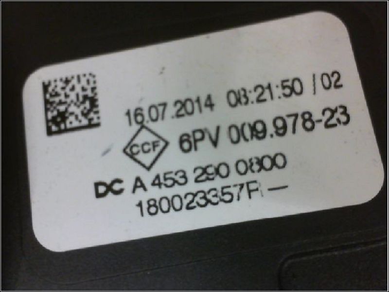 Potentiometre accelerateur RENAULT TWINGO III  0.9 TCE 12v 90ch