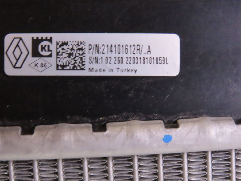 Radiateur Renault CLIO IV (BH_) 1.5 dci 90 (2012) 5 portes