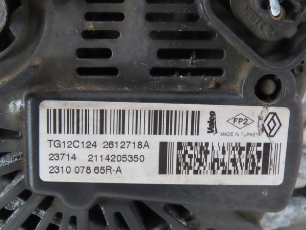 Alternateur Renault CLIO IV (BH_) 1.5 dci 75 (2012) 5 portes