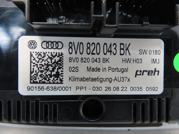 Commande de chauffage Audi Q2 (GAB, GAG) 35 tdi (2016)